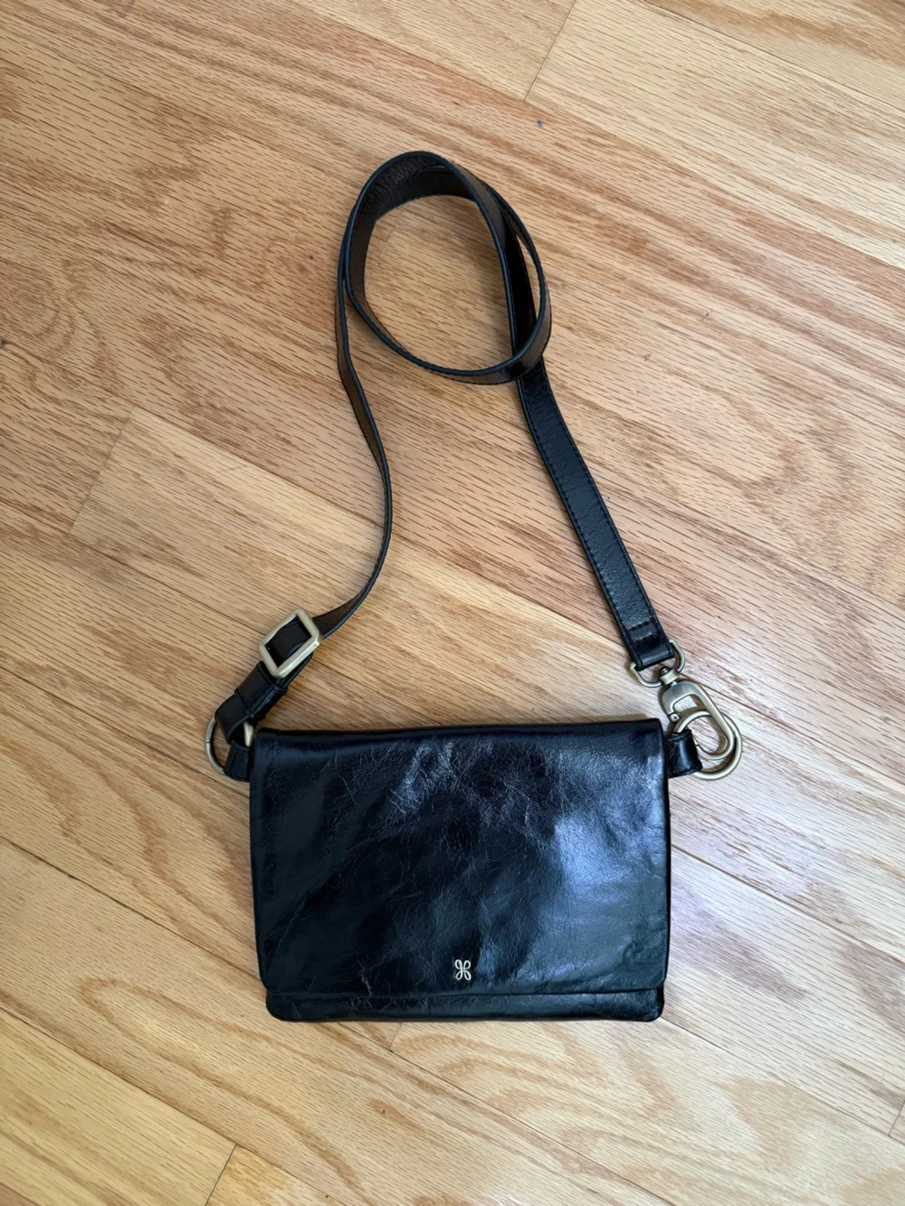 HOBO Winn Belt Bag/ Crossbody in black, +*card case LIKE NEW